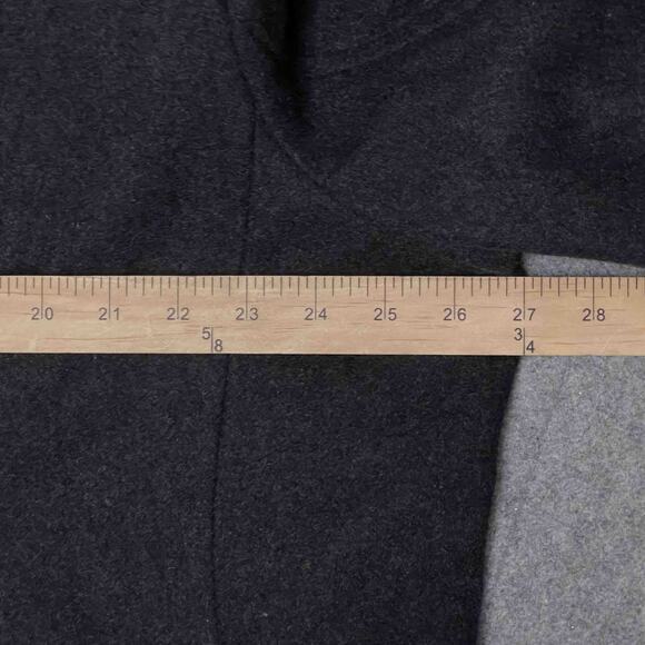 London Fog Wool Tweed Overcoat Women’s Sz 3X Dark Gray Long Sleeves Classic - Picture 7 of 8